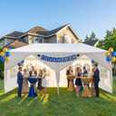 10x20 Canopy Tent Party Tent with 6 Sidewalls, White