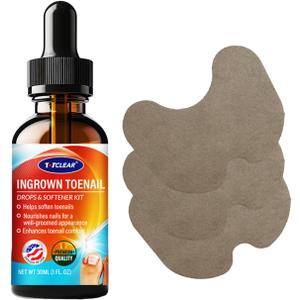 Ingrown Toenail Drops with Patches - Herbal Toenail Drops - 5 ml