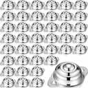 Gisafai 30 Pcs Roller Ball Transfer Bearing Carbon Steel Round Ball Transfer Unit Universal Casters for Conveyor Roller Stand Transmission System Furniture (1/2")