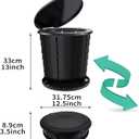 Portable Camping Toilet Bucket | Folding Retractable Potty for Adults With Bags | Outdoor Camp Boat Toilet
