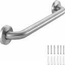 Stainless Steel Bathroom Safety Shower Grab Bar, Anti Slip Bathtubs Grab Bars,Toilet Assist Saft Handle Handrail ADA Compliant 500lbs for Handicap Elderly Senior (Brushed, 18 inches)