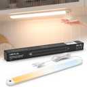 MYPLUS 16" Under Cabinet Lighting, Hand Wave Sensor Under Counter Lights for Kitchen, 600LM Bright LED, 5 Color Temps, Dimmable Under Cabinet Lights Plug in for Desk,Sink,Workbench