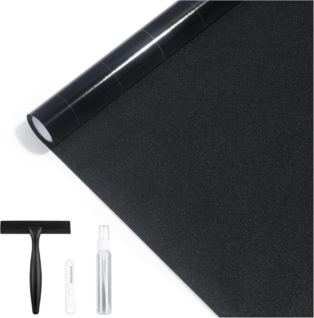 Rabbitgoo Blackout Window Film 100% Light Blocking with Kit, 23.6" x 157.4"