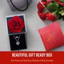 Norcalway Preserved Real Necklace Rose Parent