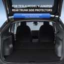 Rear Trunk Side Protectors for Tesla Model Y Juniper 2025-2026, 2PCS TPE Side Panel Guards, Cargo Area Protective Covers