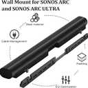 Upgrade Wall Mount for Sonos Arc and Sonos Arc Ultra Soundbar – Mount on Wall Under TV, Floating Style, Minimalist Hidden Design, Black