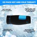 Hot & Cold Therapies Compression Sleeves Gel Ice Pack, Reusable Gel Cold Packs for Elbow, Calf, Ankle, Knee, Therapy Sprains, Arthritis, Elbow Pain, Tendonitis, Meniscus, ACL, MCL Pain Relief-Small