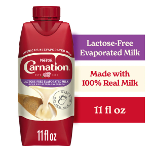 Carnation Lactose-Free Evaporated Milk, Pack of 8/11 oz, USE BY 07 SEP 2025