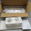 Black Linear Chandeliers Modern Kitchen Island Ceiling Hanging Pendant Lighting Metal Iron Frosted Glass Globe Pendant Light for Dining Room Table Living Room Bar (2-Light-Ushape)