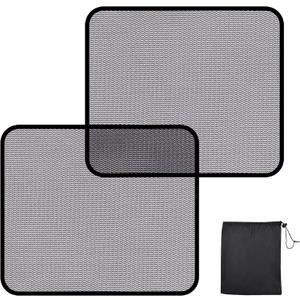 ZATOOTO Car Window Shades Car Window Shade for Baby Transparent Sun Blocker UV & Anti-Glare Protection for Camping, Napping, and Relaxing Auto Covers 2 Pack,15.75 * 13.78 in