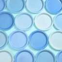 96 Pcs Blue Party Paper Plates, 9 Inch Cute Light Blue Disposable Dessert Baby Bridal Shower Dinner Birthday Cake Paper Plates for Party Bridal Baby Girl Shower Wedding Supplies