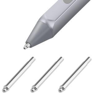 Pen Tips for Surface Pen, No Wear Out Titanium Alloy Pen Tips, Original Surface Pen Tips Replacement Kit fit Microsoft Surface Pro 2017 Pen (Model 1776)/Surface Pro 4 Pen (Silver)