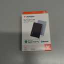 Verbatim My Finder Wallet Tracker  Thin, Rechargeable Bluetooth Card Locator for Wallets, Luggage Tags and More, Compatible with Apple Find My (iOS Only), 2-Pack, Black and Silver