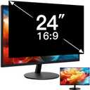 ANTOGOO V 24 Inch Monitor Privacy Screen | 24in 16:9 Filter, Anti-Spy Protection, Eye Comfort Anti Glare Computer Screen Cover, Removable Anti-Scratch Privacy Shield