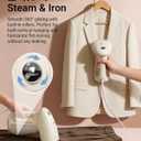 Bear Steamer for Clothes, Handheld Clothes Steamer,1300W Strong Power Garment Steamer with 230ml Tank,Fast Heat-up, Auto-Off, Steam Iron Fabric Wrinkle Remover with Brush for Home and Travel