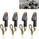 Motorcycle Turn Signals - 14LED 12V Bright Amber Lamp Motorcycle Blinkers - Front/Rear Universal MMotorcycle Turn Signal Light