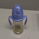 GROSMIMI Spill Proof no Spill Magic Sippy Cup with Straw with Handle for Baby and Toddlers, Customizable, PPSU, BPA Free 10 oz (Aqua green)