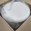 Round Ottoman Set of 2 with Storage Support 330lbs Soft Ottoman Foot Rest Gold Coffee Table for Living Room and Dressing Room (L14.2"W14.2"H17.3"&L12.4"W12.4"H15", Color7)