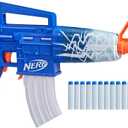 Nerf Fortnite Blue Shock Blaster, 10-Dart Clip, 10 Elite Nerf Darts, Includes Bonus Code to Unlock The Beat Wrap in The Game, Motorized Dart Blaster