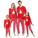 YIJIU Christmas Matching Family Pajamas Boys and Girls Red Xmas Snowman Sleepwear PJS Set,Snowman, S