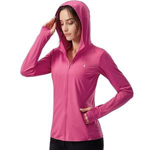 Soothfeel Women's UPF 50+ Sun Protection Hoodie Jacket Lightweight Long Sleeve Sun Shirt for Women with Pocket Hiking Outdoor