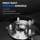 Front Right and Left Steering Knuckle & Wheel Bearing Hub Assembly Fit for Honda Civic 2006 2007 2008 2009 2010 2011, without Si MUGEN Si Model, Replace for 698-450, 698-451, Left Side and Right Side