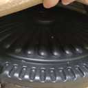 FRUITEAM 17.8" 33 lbs Round Patio Umbrella Base Pre-Filled Umbrella Stand Sun-Flower-Pattern Heavy Duty Market Umbrella Base Stand for Patio, Outdoor, Swimming Pool, Black