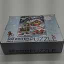 Sparkle and Bash 300 Piece Christmas Jigsaw Puzzle - Winter Wonderland - 20x27 Inch Large Christmas Puzzle for Kids Adults for Winter Holiday Xmas Gift Present
