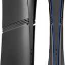 Cover Plates for PS5 Pro Digital Edition, Matte FacePlates Accessories Compatible with PlayStation 5 Pro Console ABS Replacement Side Shell Case (Black)