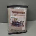 Dutch Cocoa Linen Curtains 102 Inches Long Living Room Pinch Pleated Drape with Hooks Rings for Track System Light Filtering 102 Inch Curtain for Bedroom Sliding Patio Door 2 Panels Brown