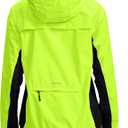Bikewa Women's Cycling Rain Jackets Waterproof Windbreaker Lightweight Running Windproof Reflective Jacket Packable Hooded, L