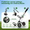 G2 - Adjustable 2-Wheel Golf Push Cart Fits Junior & Adult Bags