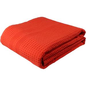 Waffle Hand Towels for Bathroom Piece (Brick)– Cotton Quick Dry, Super Soft, Absorbent Towels 1 Set