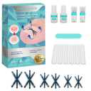 Upgraded Titanium Alloy Ingrown Toenail Corrector with Upgraded 6-Angle Shape,3x Stronger Pull Force,Ingrown Toenail Removal Kit, Ingrown Toenail Treatment for Women and Man (36 Count (Pack of 1))