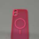 zapica Magnetic for iPhone 16 Plus Case, Upgraded [Camera Control Button] [Full Camera Protection] [with 1 Screen Protector] Translucent Matte Shockproof Protective Phone Cover, Rose Pink
