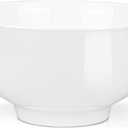 Foraineam 12 Pack 5 Inch Porcelain Bowls 14 Ounce White Round Bowl Set for Dessert, Ice Cream, Salad, Fruit, Small Side Dishes, 14 Fl Oz