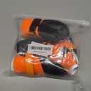 Dog Shoes, Outdoor Dog Boots Non-Slip Waterproof Dog Booties, 4Pcs for Winter Snowy Day, Summer Hot Pavement with Rugged Sole Orange (Size 8:3.3''x2.9'')(L*W) for 75-95 lbs)