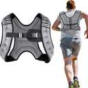 Weighted Vest Weight Vest for Men Women Kids Weights Included, Body Weight Vests Adjustable for Running, Training Workout, Jogging, Walking (12 lbs, Grey)