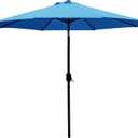 Sunnyglade 9' Patio Umbrella Outdoor Table Umbrella with 8 Sturdy Ribs (Blue)