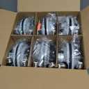 POWERASIA 12 Pack 4 Inch Black LED Can Lights with Night Light, 5CCT Retrofit Recessed Lighting Selectable 2700K-6000K Dimmable, 9W=55W, 630LM Downlight with Metal Smooth Trim - ETL and Energy Star