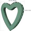 Lurrose Floral Foam Block Heart Shaped Floral Foam Cage with Suction Cup for Fresh or Artificial Flowers, Wedding Party Decorations, Dry and Wet Flower Cage Holder for Arrangement