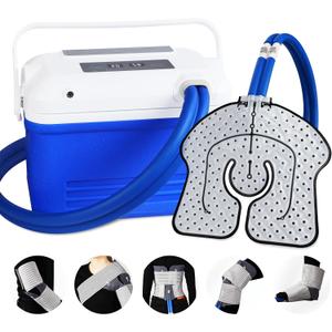 Cold Therapy Machine, Ice Machine for Knee and Shoulder After Surgery, Digital Timer & Quiet Pump, Cryotherapy Machine with Universal Ice Pad for Knee, Shoulder, Hip, Leg and Hip