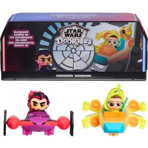 Star Wars Doorables Starfighter Showdown Light-Up Display, Exclusive Rey & Kylo Ren 1.5 Collectible Mini Figures, Star Wars: The Rise of Skywalker, Kids Toy for Boys & Girls Ages 5 and Up
