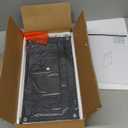 C Shaped End Table, Side Table for Sofa, Small TV Tray, Couch Table with Storage Bag for Small Space, Living Room, Bedroom, Home Office LET501B (Black)