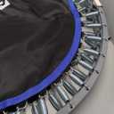 BCAN 40 Foldable Mini Trampoline Max Load 330lbs/440lbs, Fitness Rebounder with Adjustable Foam Handle, Exercise Trampoline for Adults Indoor/Garden Workout