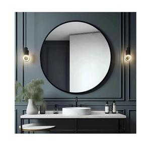 Bathroom Mirrors for Over Sink, 36 Inch Circle Mirror with Metal Frame, Black Wall Mirror for Vanity, Entryway, Living Room, Hallway and Bedroom Decor