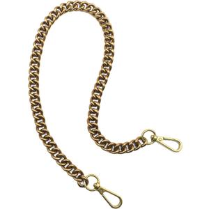 Errienpin DIY Chunky Purse Chain Handles- Short Strap Replacement for Handbag/Shoulder Bags, 23 Inches Long(Brass) (Bronze)