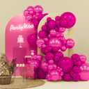 PartyWoo Hot Pink Balloons 140pcs Different Sizes of 18 12 10 5 Inch Metallic Pink Magenta Fuchsia Balloon Arch Kit for Engagement Bachelorette Baby Shower Anniversary Birthday Party Decorations (Multi-1901)