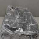 Windyun 200 Pcs Wine Gift Bags with Handle Reusable Small 13.8x3.5x3.9 Inches Liquor Bottle Totes Bulk for Birthday Wedding Christmas Holiday Party (Black)