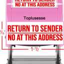 Return to Sender Stamp Self Inking Return Address Stamp Clear & Crisp Impressions- Red Ink (Purple Return to Sender)
